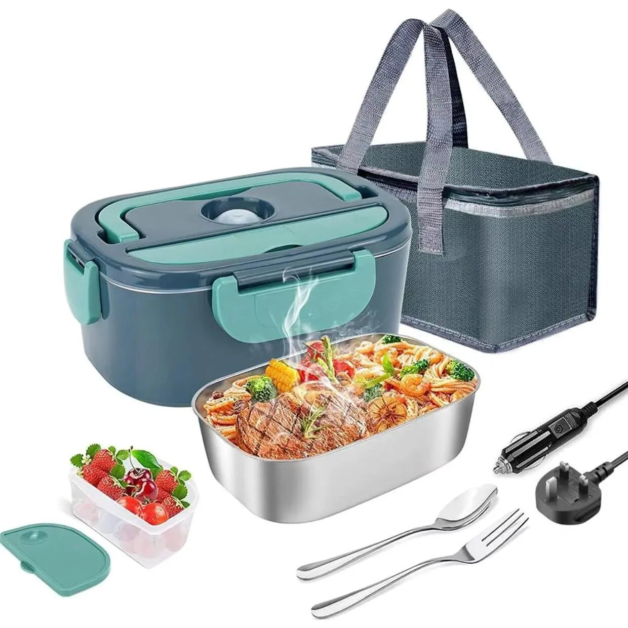 Emart™1.5L 60W Electric Lunch Box Food Warmer Portable Food Heater for office traveling Or Home