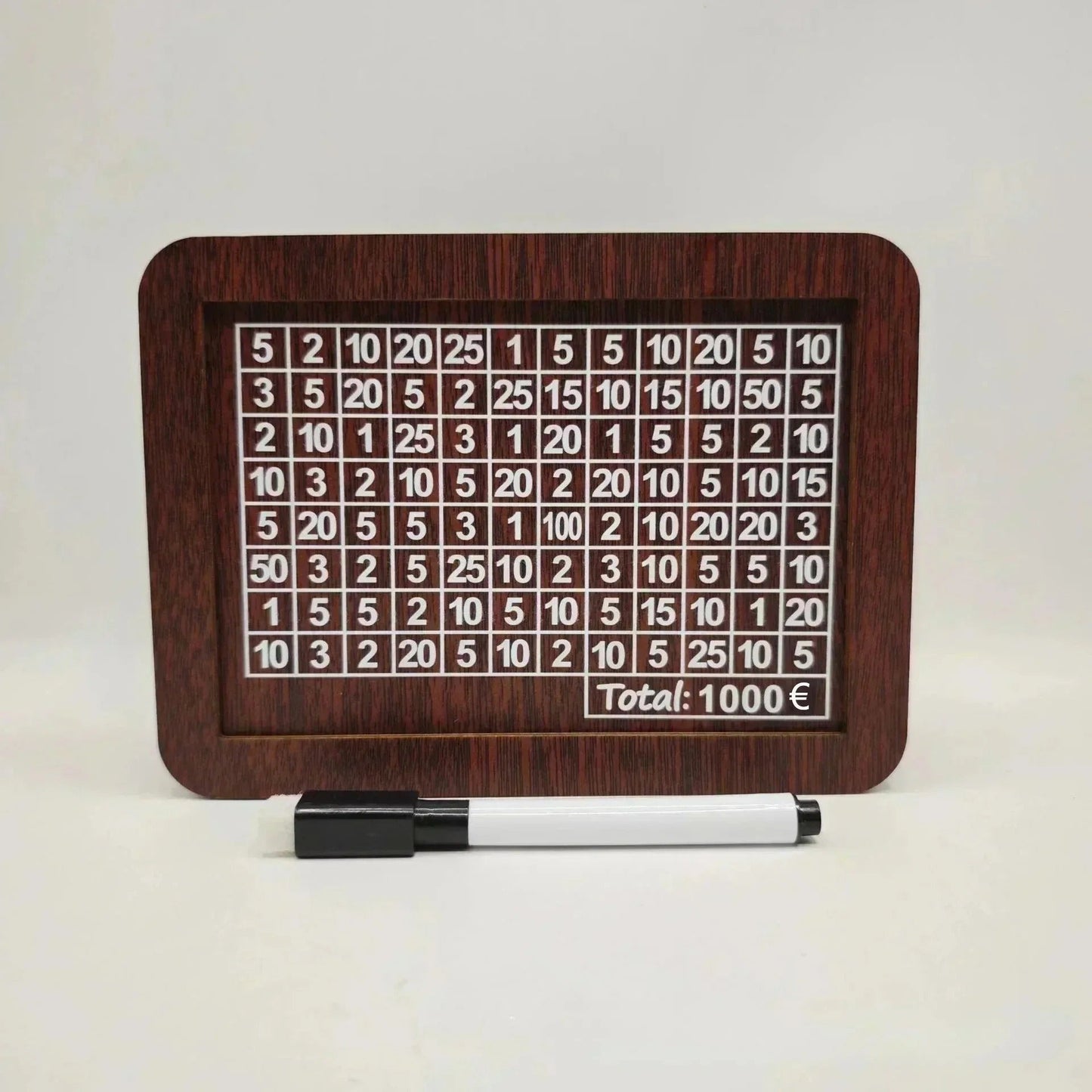 emart™ Umrah Saving Box – 280 Days Wooden Islamic Money Box for Hajj & Umrah Goals