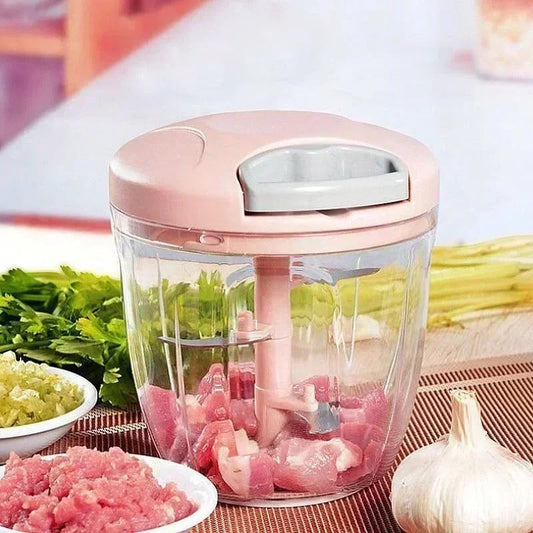Emart™24 Manual Multi-Function Garlic Press Chopper - Vegetable/Meat Cutter & Masher, Kitchen Gadget for Effortless Food Prep