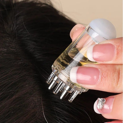 Hair Growth Liquid Applicator – Scalp Massage Comb for Minoxidil & Serum
