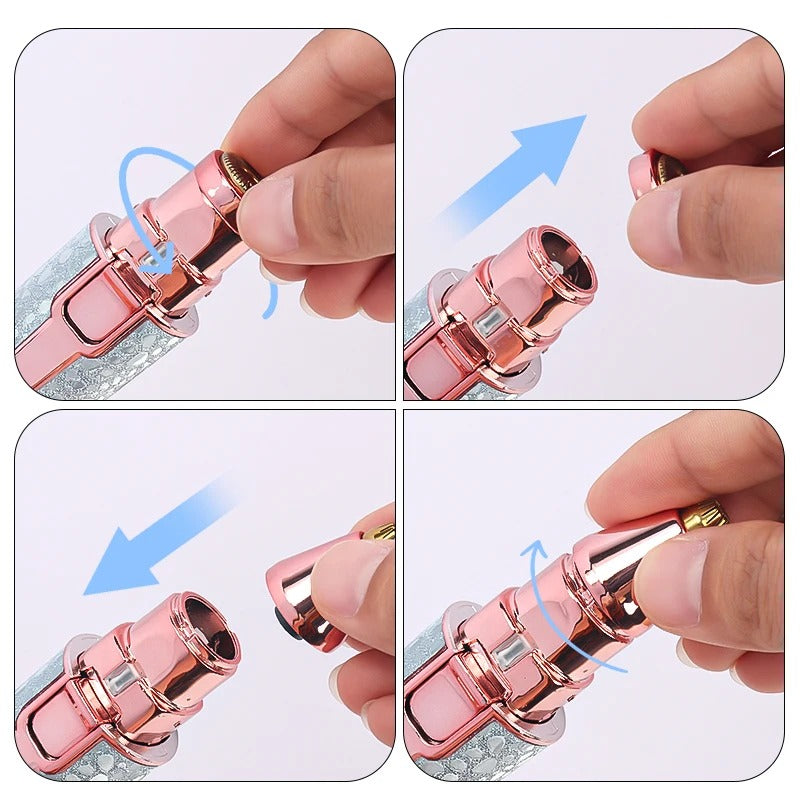 2-in-1 Rechargeable Facial Hair Remover & Eyebrow Trimmer for Women