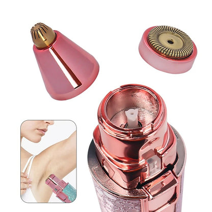 2-in-1 Rechargeable Facial Hair Remover & Eyebrow Trimmer for Women